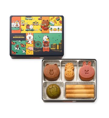 LINE FRIENDS 菠萝包造型曲奇礼盒