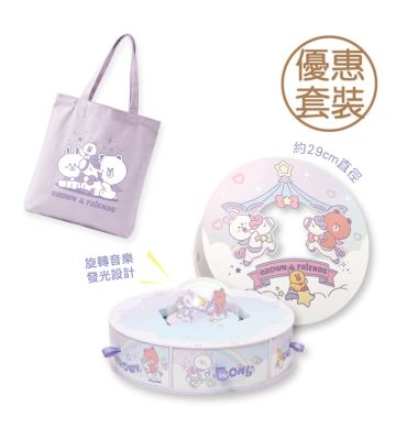 Actual Product - LINE FRIENDS WITH KEE WAH BAKERY Assorted Custard Mooncake Gift Box (Online Exclusive)