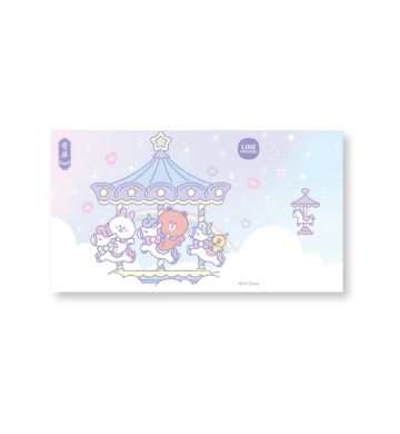 月饼券 - LINE FRIENDS WITH KEE WAH BAKERY什锦奶皇月饼旋转音乐礼盒礼券