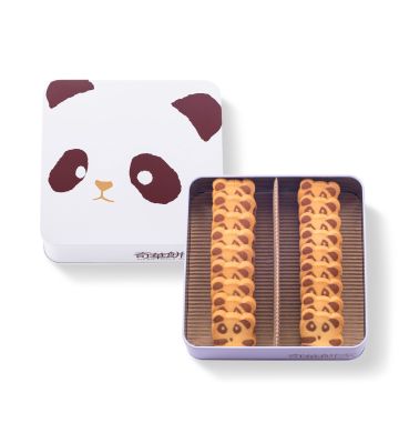 熊猫曲奇铁罐礼盒
