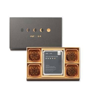 Actual Product - Kee Wah x NOC Assorted Coffee Custard Mooncake Gift Box