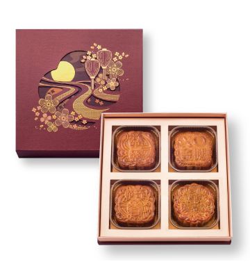 Actual Product - Quadrangle Mooncake Gift Box (4 pcs)